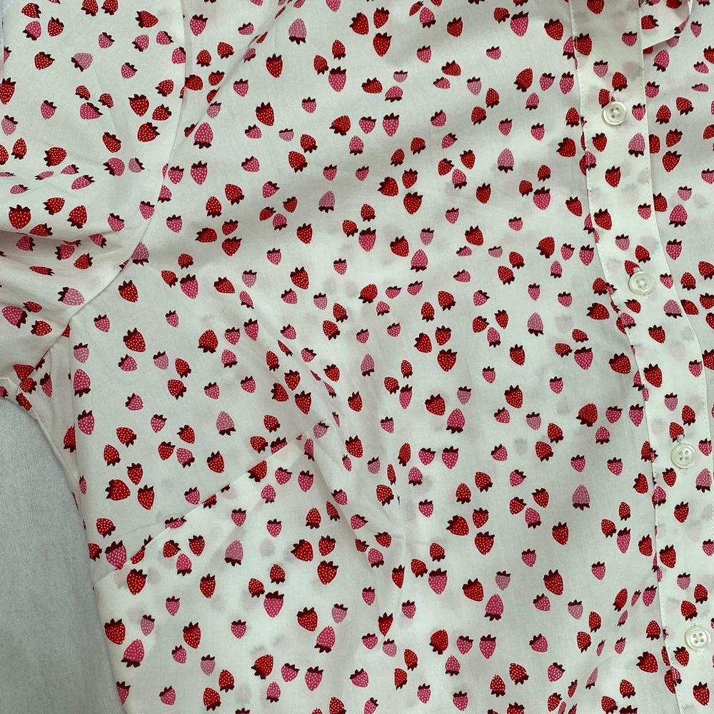 Boden Classic Shirt - Strawberry π Print - Picture 4 of 7